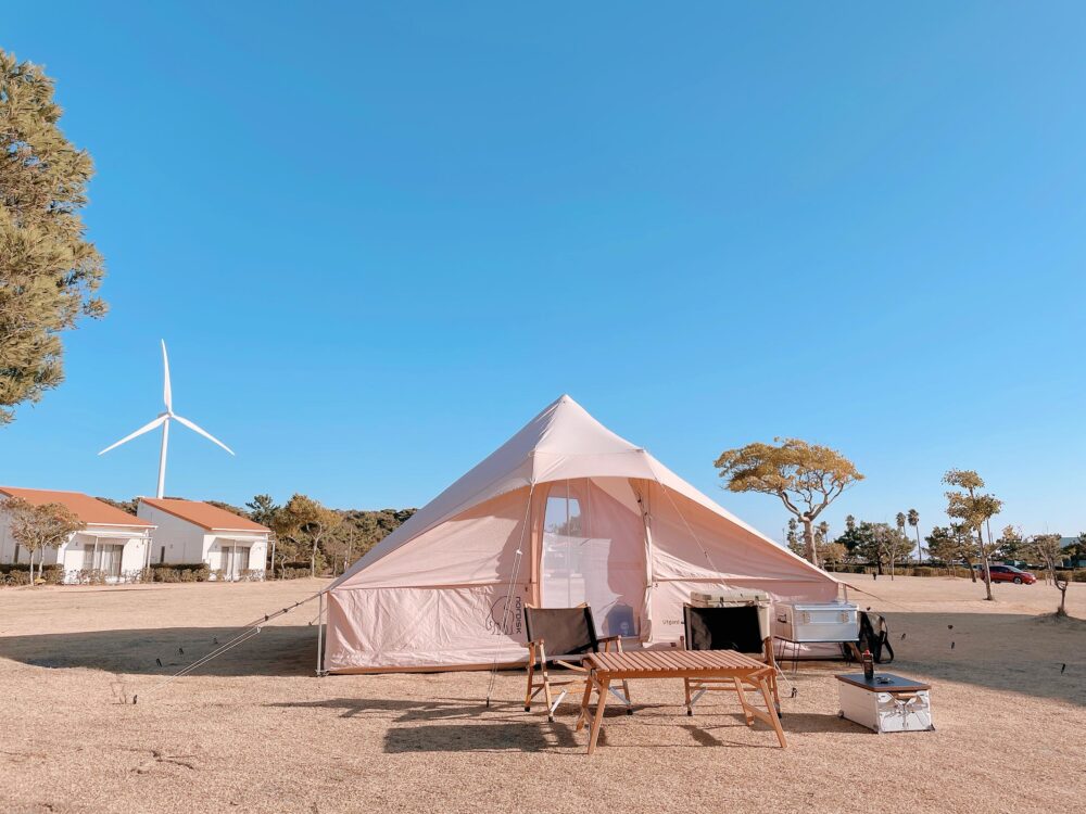 竜洋海洋公園オートキャンプ場 高規格 温泉を格安で楽しめる 予約は電話のみ Bambi Camp